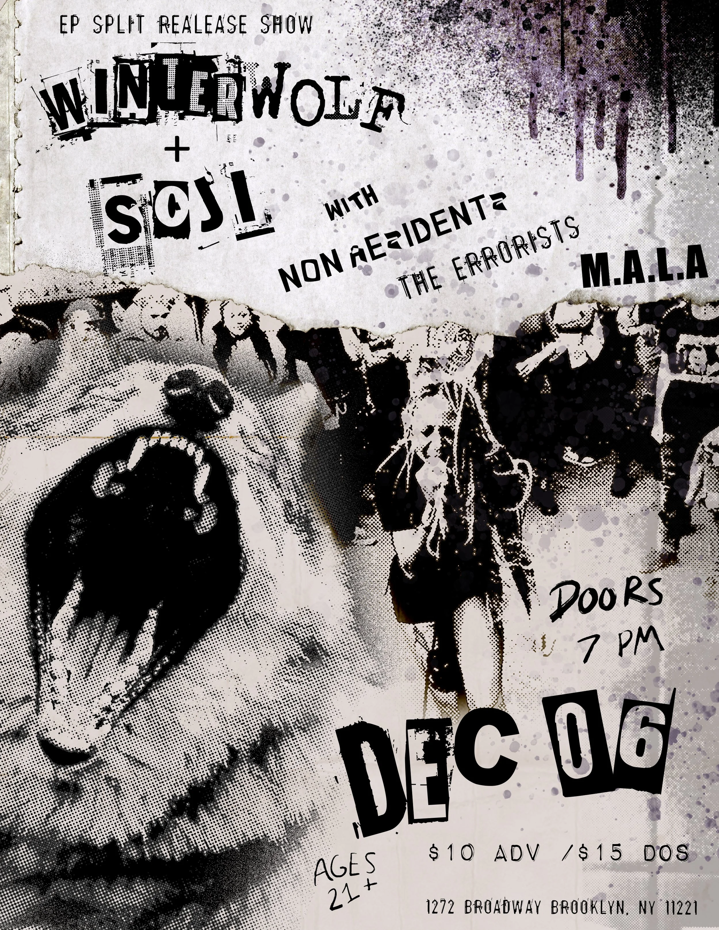 Winter Wolf + Soji w/ Non-Residents, The Errorists + M.A.L.A.